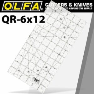 Quilt ruler imperial 6in x 12in(RUL QR-6X12)