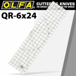 Quilt ruler imperial 6in x 24in(RUL QR-6X24)