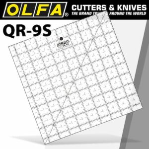 Quilt ruler 9' x 9' square with grid(RUL QR-9S)