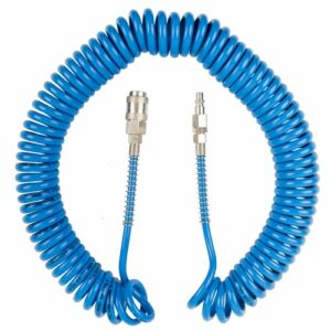 Spiral polyp hose 12m x 8mm with quick couplers bx15pu12-5(SPR 1208)