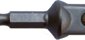 Socket adaptor 1/2'm sq x 50mm 1/4'm hex shank bulk(T AD12050B)