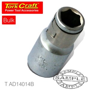 Socket adaptor coupler 1/4'f sq x  1/4'f hex bulk(T AD14014B)