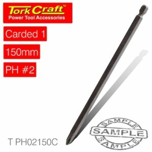 Phillips no.2 power bit x 150mm carded(T PH02150C)