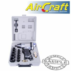 Air impact wrench 1/2' 17 piece kit single hammer(AT0006)