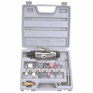 Air die grinder 1/4' 14 piece kit blow mould case(AT0007)