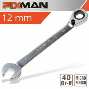 Fixman reversible combination ratcheting wrench 12mm(FIX B1205)