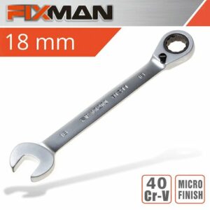 Fixman reversible combination ratcheting wrench 18mm(FIX B1211)