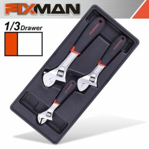 Fixman tray 3 piece adjustable wrench 6'8'10'(FIX F1BT23)