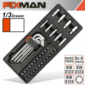 Fixman 33-pc 1/4' dr.sockets & accessories(FIX F1BT49)