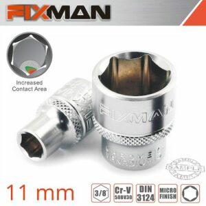Fixman 3/8' drive hex socket 11mm(FIX H0204M)