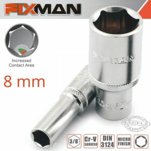 Fixman 3/8' dr deep socket 8mm(FIX H0501M)