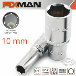 Fixman 3/8' dr deep socket 10mm(FIX H0503M)