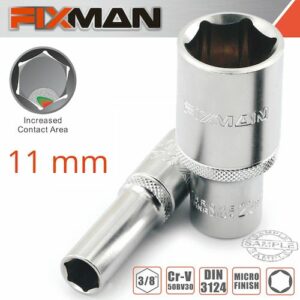 Fixman 3/8' dr deep socket 11mm(FIX H0504M)
