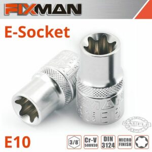 Fixman 3/8' drive e-socket 6 point e10(FIX H0806M)