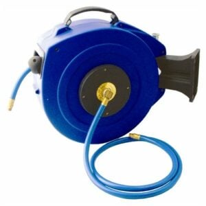 Air hose reel 15m x 9.5mm(3/8) pu hose  p/p casing wall mounted(HR20215)