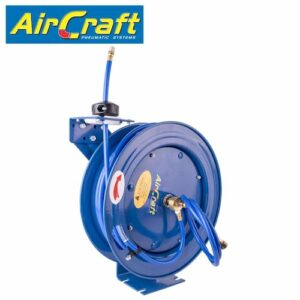 Air hose reel 8 x12mm pu hose 15m with 1/4'bsp fitting metal case(HR81215)