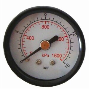 Press. gauge 40mm 1/8' rear fit 0-16bar 0-1600kpa(SD40R-1)