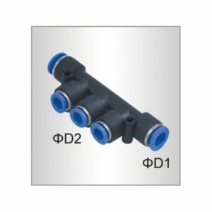 Pu hose fitting manifold 8mm-6mm(SPKG08-06)