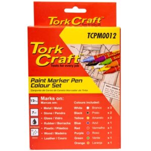 Tork Craft 12Pk Paint Marker Pen Set, 8 Colours | TCPM0012