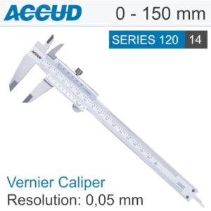 Vernier caliper 0-150mm 0.05mm res.