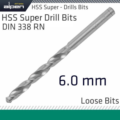 Hss super drill bit 6mm loose