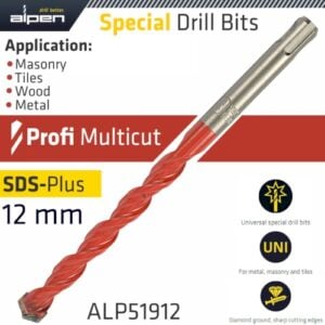 Profi multicut sds drill bit 12 x 160mm