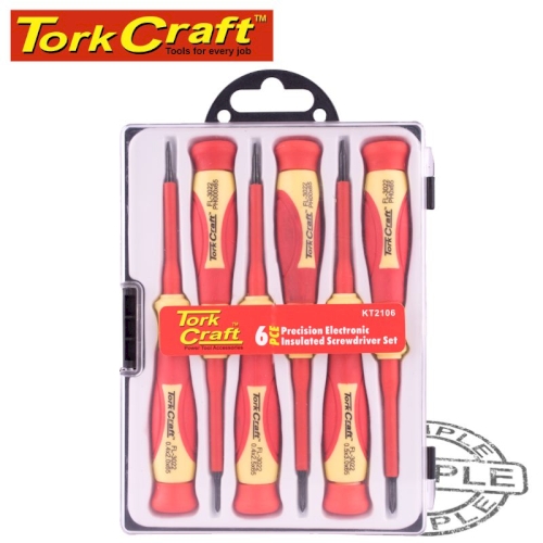 6pc precision electronic insulated screwdriver set