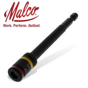 Malco Nutsetter 5/16 & 1/4 102mm Reversible Hex Driver Easy Clean Magnet (MALMSHMLC)