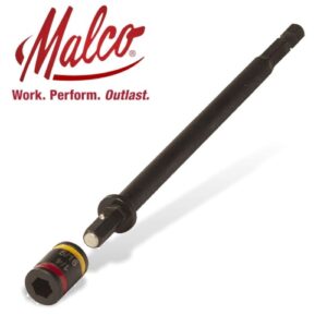 Malco Nutsetter 5/16 & 1/4 152mm Reversible Hex Driver Easy Clean Magnet (MALMSHXLC)