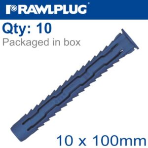 Universal nylon plug+ coach screw 14mmx70mm [box of 10] 10x100 screw(RAW 4ALL-14-100)