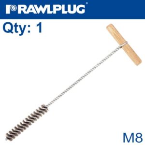 Manual wire bottle brushes m8 wooden handle(RAW R-BRUSH-M08-M)