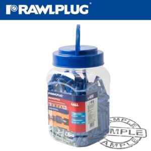 Universal nylon plug x8mmx40mm with screws x400 per jar(RAW R-C1-4ALL08PLUS)