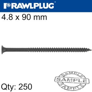 Drywall screw fine thread 4.8mmx90mm x250-box(RAW R-FS-4890)