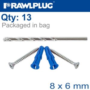 Hanging basket kit uno-08 x6 with screws and 8mm drill bit(RAW R-PDS-HAN)