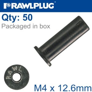 Rawlnut m4x12.6mm x50-box(RAW R-RNT-M4-12)