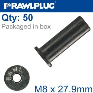 Rawlnut m8x27.9mm x50-box(RAW R-RNT-M8-28)