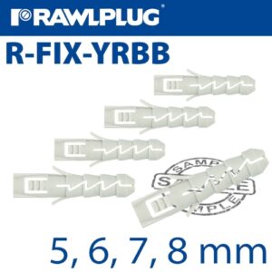 Nyl expansion plug+screw selection bag(RAW R-S1-FIX-YRBB+)