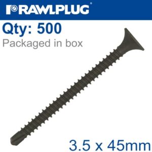 Self drilling drywall screw 3.5mmx45mm x500-box(RAW R-WS-3545)