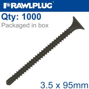 Self drilling drywall screw 3.5mmx95mm x1000-box(RAW R-WS-3595)