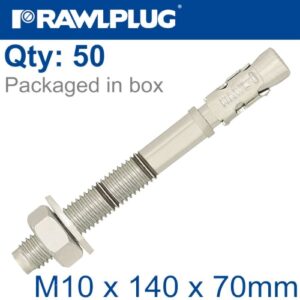 Throughbolt m10x140x70mm x50 -box(RAW R-XPT-10140-70)