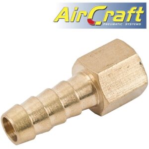 Hose tail connector brass 1/4m x 13mm