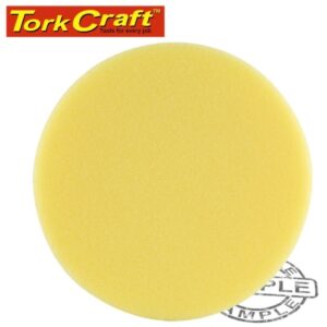 Foam pad velcro yellow sponge 150mm 6' heavy cutting