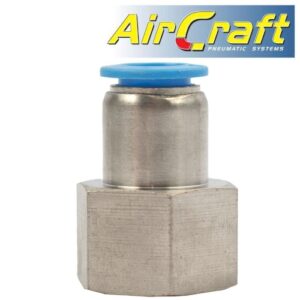 Pu hose fitting straight stud 10mm-1/2 f