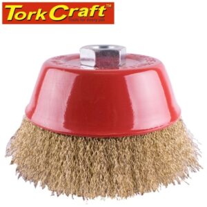 Wire cup brush crimped 125mmxm14 bulk