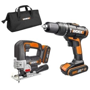 Worx - 20V Cordless Impact Drill + Pendulum Jigsaw 2.0Ah Kit | WX967