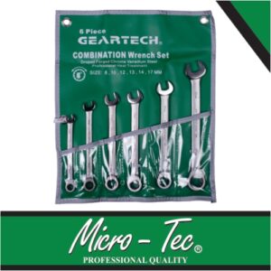 Micro-Tec 6Pcs Wrench Ratchet 8-17mm | GLTS0006