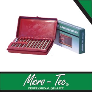 Micro-Tec 15Pcs Bit Set Hex ST/LS | I105151