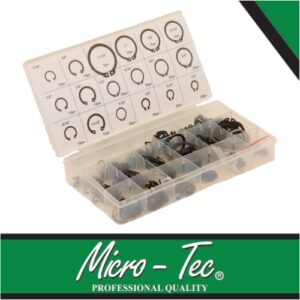 Micro-Tec 300Pcs Snap Ring (Circ) Assortment | I45212