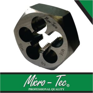 Micro-Tec Hexagon Rethreading Die M8X1.25 HSS | MHD0008