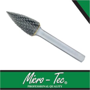 Micro-Tec Carbide Rotary Burr, Tree Shape Point End G Head Dia. 12mmx25mm | RB067-D245